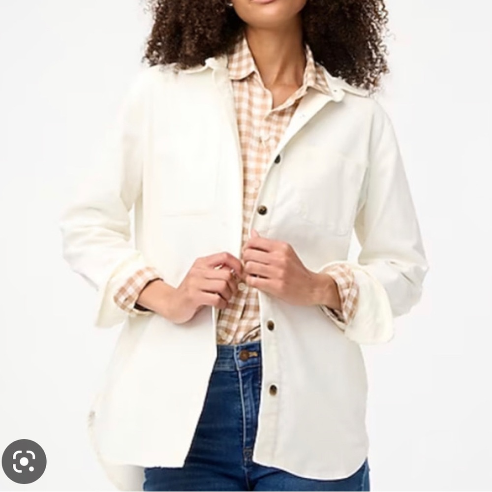 J.Crew factory white Shacket
